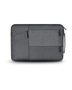 Tech-Protect Pocket Laptop Sleeve 14 - елегантен калъф с цип за а MacBook Air 13, MacBook Pro 13, MacBook Pro 14 и лаптопи до 14 инча (тъмносив)