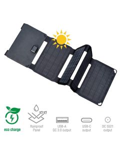 4smarts Foldable Solar Panel VoltSolar 40W with USB-A, USB-C and DC Connector - сгъваем соларен панел, зареждащ вашето устройство директно от слънцето