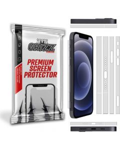 GrizzGlass Satinside Matte Frame Film Protector Set - 2 броя матирани защитни покрития за страничната част на iPhone 13 (прозрачен-мат)