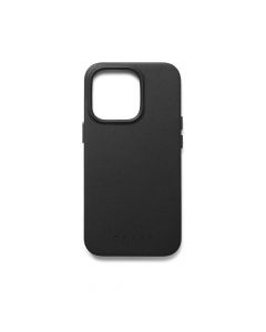 Mujjo Full Leather MagSafe Case - премиум кожен (естествена кожа) кейс с MagSafe за iPhone 14 Pro Max (черен)