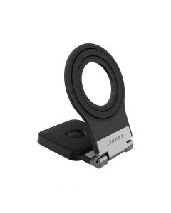 Nillkin SnapFlex Magnetic Mount Holder With SnapFlex Adapter - мултифункционална поставка за прикрепяне към iPhone с MagSafe (черен)