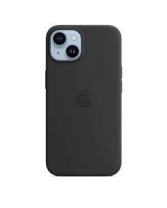 Apple iPhone Silicone Case with MagSafe - оригинален силиконов кейс за iPhone 14 с MagSafe (черен)
