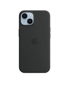 Apple iPhone Silicone Case with MagSafe - оригинален силиконов кейс за iPhone 14 Plus с MagSafe (черен)