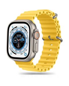 Tech-Protect Iconband Pro Silicone Sport Band - силиконова каишка за Apple Watch 42мм, 44мм, 45мм, Ultra 49мм (жълт)