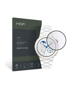 Hofi Hybrid Pro Plus Screen Protector - калено хибридно защитно покритие на Huawei Watch GT3 Pro 43мм (черен)