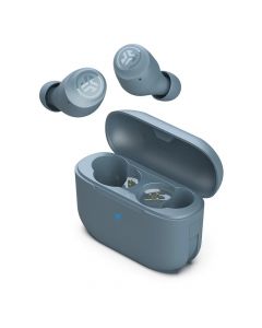 JLAB GO Air Pop True Wireless TWS Earbuds - безжични блутут слушалки със зареждащ кейс за мобилни устройства (сив)
