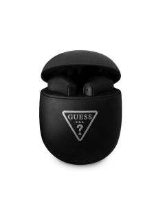 Guess Triangle Logo 5.0 4H Stereo TWS Headset - безжични блутут слушалки със зареждащ кейс за мобилни устройства (черен)