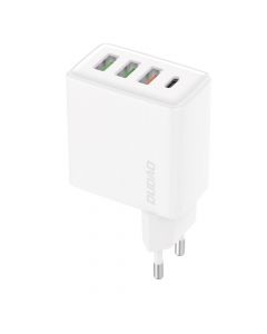 Dudao Quick Wall Charger 20W - захранване за ел. мрежа с 3хUSB-A и USB-C изходи и технология за бързо зареждане (бял)