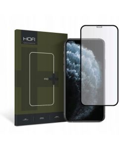 Hofi Glass Pro Plus Tempered Glass 2.5D - калено стъклено защитно покритие за дисплея на iPhone 11 Pro, iPhone XS, iPhone X (черен-прозрачен)