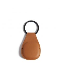 Mujjo Canopy AirTag Keychain - висококачествен ключодържател от естествена кожа за Apple AirTag (кафяв)