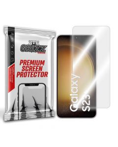 GrizzGlass HybridGlass Screen Protector - хибридно защитно покритие за дисплея на Samsung Galaxy S23 Plus (прозрачно)