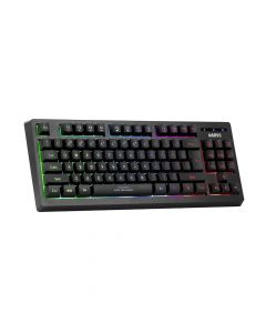 Marvo K607 TKL Backlight Membrane Gaming Keyboard - компактна геймърска клавиатура с подсветка (за PC) (черен)