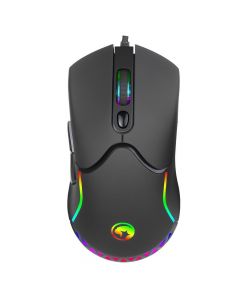 Marvo M359 Wired Programmable Gaming Mouse RGB - програмируема геймърска мишка с LED подсветка (черен)
