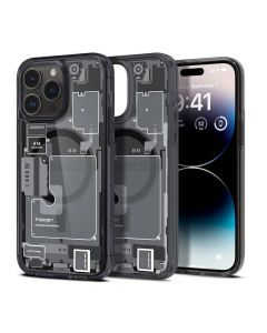 Spigen Ultra Hybrid Zero One MagSafe Case - хибриден кейс с висока степен на защита с MagSafe за iPhone 14 Pro Max (черен)