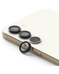 Ringke Metal Camera Lens Frame Glass - предпазни стъклени лещи за камерата на Samsung Galaxy S23, Samsung Galaxy S23 Plus (черен)