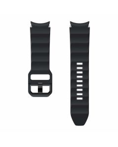 Samsung Silicone Rugged Sport Band 20mm S/M (ET-SDR90SBEGEU) - оригинална силиконова каишка за Samsung Galaxy Watch 4 и Galaxy Watch 5 (20мм) (черен)