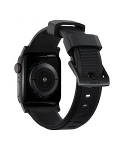 Nomad Rugged Strap - силиконова каишка за Apple Watch 42мм, 44мм, 45мм, Ultra 49мм (черен)
