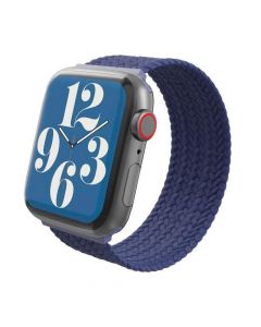 Zagg Gear4 Braided Sport Band Size L - текстилна каишка за Apple Watch 42мм, 44мм, 45мм, Ultra 49мм (син)