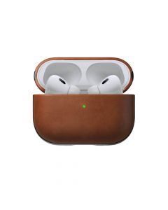 Nomad Modern Leather Case - кожен (естествена кожа) кейс за Apple Airpods Pro 2, AirPods Pro (кафяв)