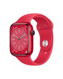 Apple Sport Band Product Red - оригинална силиконова каишка за Apple Watch 38мм, 40мм, 41мм (светлочервен)