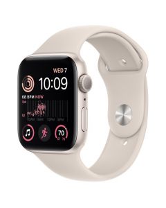 Apple Watch Starlight Sport Band Stainless Steel Pin - оригинална силиконова каишка за Apple Watch 38мм, 40мм, 41мм (retail опаковка)
