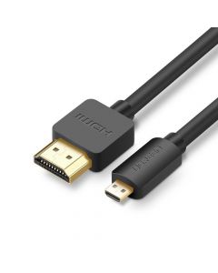 Ugreen HDMI to micro HDMI Cable 2.0v 4K 60Hz - HDMI към microHDMI кабел (200 см) (черен)