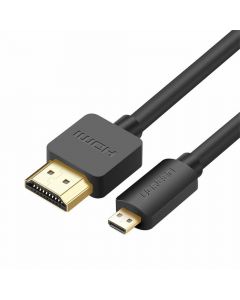 Ugreen HDMI to micro HDMI cable 2.0v 4K 60Hz - HDMI към microHDMI кабел (100 см) (черен)