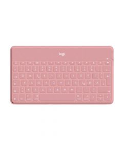 Logitech Keys-To-Go Ultrathin Bluetooth Keyboard UK - безжична клавиатура за компютри и мобилни устройства (розов)