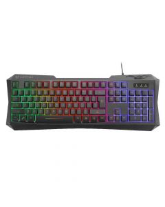 Vertux Radiance Ergonomic Backlit Wired Gaming Keyboard - геймърска клавиатура с LED подсветка (за PC) (черен)