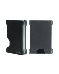 4smarts UltiMag Magnetic Wallet with RFID Protection - алуминиев портфейл (джоб) за прикрепяне към iPhone с MagSafe (тъмносив)