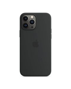 Apple iPhone Silicone Case with MagSafe - оригинален силиконов кейс за iPhone 13 Pro Max с MagSafe (черен) (разопакован продукт)