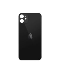 OEM iPhone 12 Backcover Glass - резервен заден стъклен капак за iPhone 12 (черен)