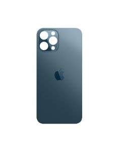 OEM iPhone 12 Pro Max Backcover Glass - резервен заден стъклен капак за iPhone 12 Pro Max (син)
