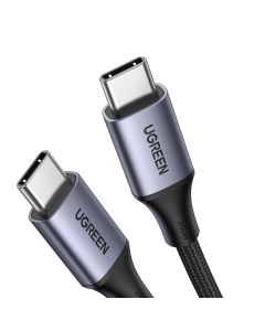 Ugreen USB-C to USB-C Cable 240W - кабел с бързо зареждане за устройства с USB-C порт (200 см) (черен)
