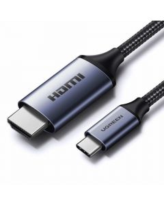 Ugreen 8K 60Hz USB-C to HDMI Cable - кабел с поддръжка на 8K за свързване от USB-C към HDMI (тъмносив)