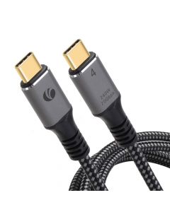 VCOM USB 4.0 Cable - USB-C към USB-C кабел стандарт USB 4.0 (200 см) (черен)