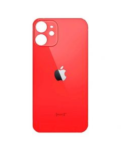 OEM iPhone 12 mini Backcover Glass - резервен заден стъклен капак за iPhone 12 mini (червен)