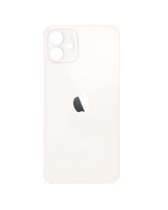 OEM iPhone 12 mini Backcover Glass - резервен заден стъклен капак за iPhone 12 mini (бял)