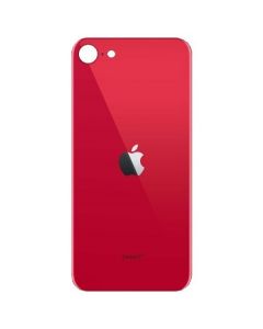OEM iPhone Backcover Glass - резервен заден стъклен капак за iPhone SE (2022), iPhone SE (2020) (червен)