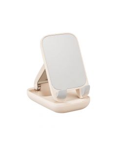 Baseus Seashell Universal Folding Stand (B10551500411-00) - универсална сгъваема поставка за бюро и плоскости за мобилни устройства и таблети (розов)