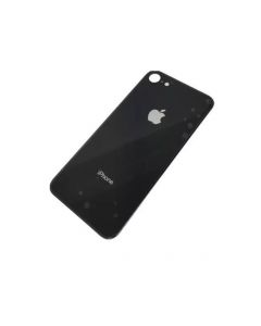 OEM iPhone Backcover Glass - резервен заден стъклен капак за iPhone 8 (черен)