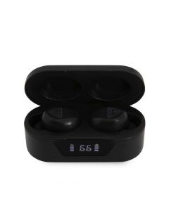 Guess Triangle Logo True Wireless 5.0 5H Stereo TWS Headset - безжични блутут слушалки със зареждащ кейс за мобилни устройства (черен)