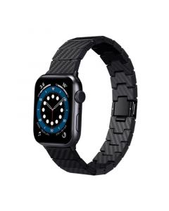 Pitaka Carbon Fiber Link Modern Band - карбонова каишка за Apple Watch 38мм, 40мм, 41мм (черен)