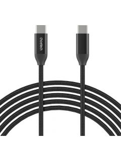 Choetech USB-C to USB-C Cable 240W - кабел с бързо зареждане за устройства с USB-C порт (200 см) (черен)