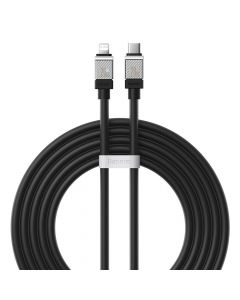 Baseus CoolPlay Series USB-C to Lightning Cable PD 20W (CAKW000101) - USB-C към Lightning кабел за Apple устройства с Lightning порт (200 см) (черен)