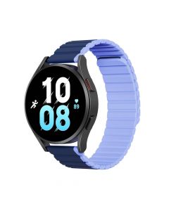 Dux Ducis Silicone Magnetic Strap 22mm (LD Version) - магнитна силиконова каишка за Samsung Galaxy Watch, Huawei Watch, Xiaomi, Garmin и други часовници с 22мм захват (син)