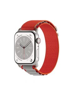 Next One Adventure Loop - текстилна каишка за Apple Watch 38мм, 40мм, 41мм (оранжев-сив)