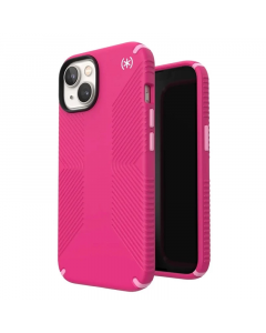 Speck Presidio 2 Grip Case - удароустойчив хибриден кейс за iPhone 14 (розов)