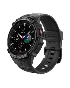 Spigen Rugged Armor Pro Case - удароустойчив TPU кейс за Samsung Galaxy Watch 6 Classic 43мм (черен)