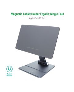 4smarts ErgoFix Magnetic Aluminum Desktop Stand - магнитна алуминиева поставка за iPad 10 (2022) (сив)